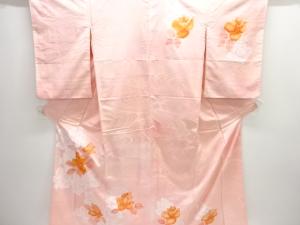 薔薇模様刺繍訪問着